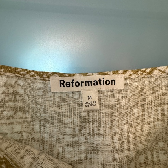 Reformation - Kienna Linen Dress - Size M - Picture 3 of 6